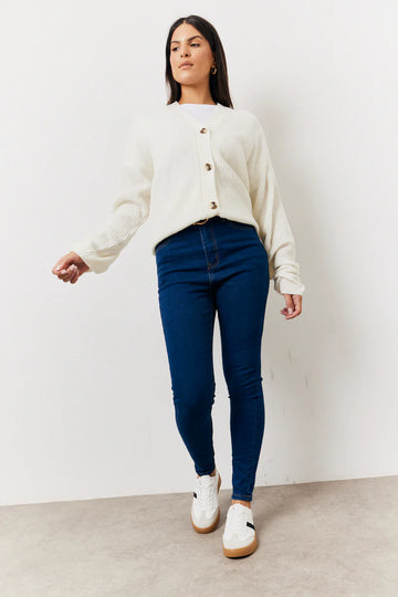 Indigo Adjustable Skinny Jeans